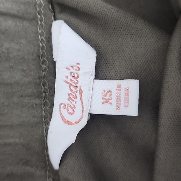 Candies Micro Suede Laser Cut Perforated High Waist Circle Skater Skirt in Green - Picture 5 of 7